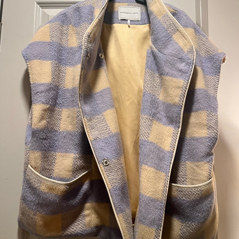 Anthropologie Plaid Cape -one size - Picture 4 of 8